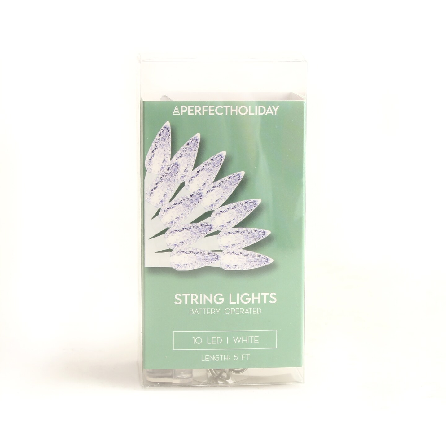 Perfect Holiday 10 LED LIGHT SET W/XMAS REFLECTOR, INDOOR, 30CM LEAD WIRE, 15CM BULB SPACING, 2 A