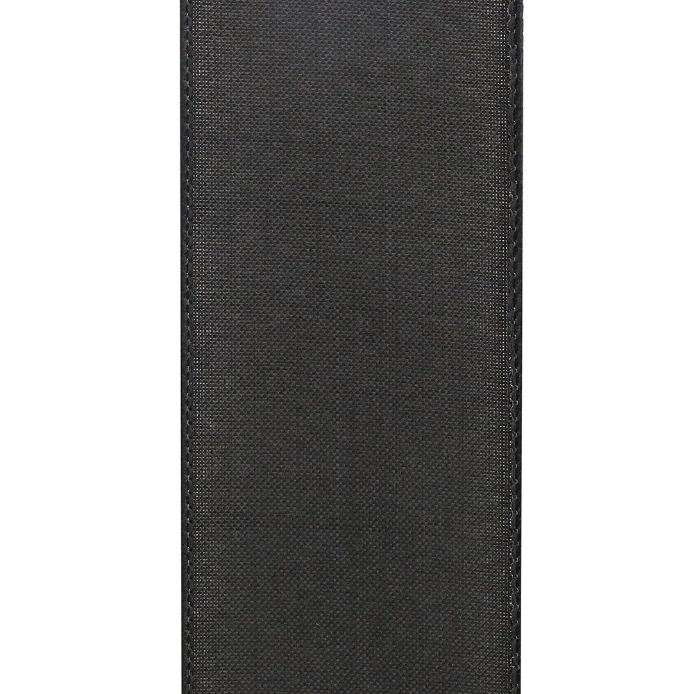 Every Day Linen Value Wired Edge Ribbon -- 2.5&#x22; x 10 yards -- Black Color