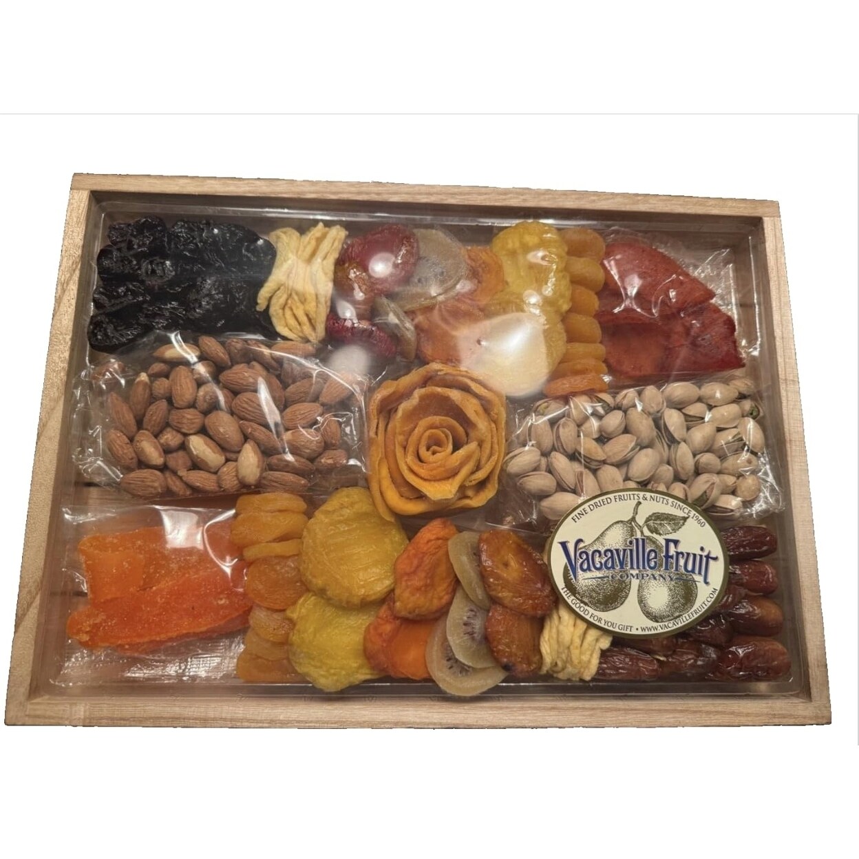 Vacaville Fruit Company Fruit And Nut Chartcuterie Gift Tray 36 Ounce