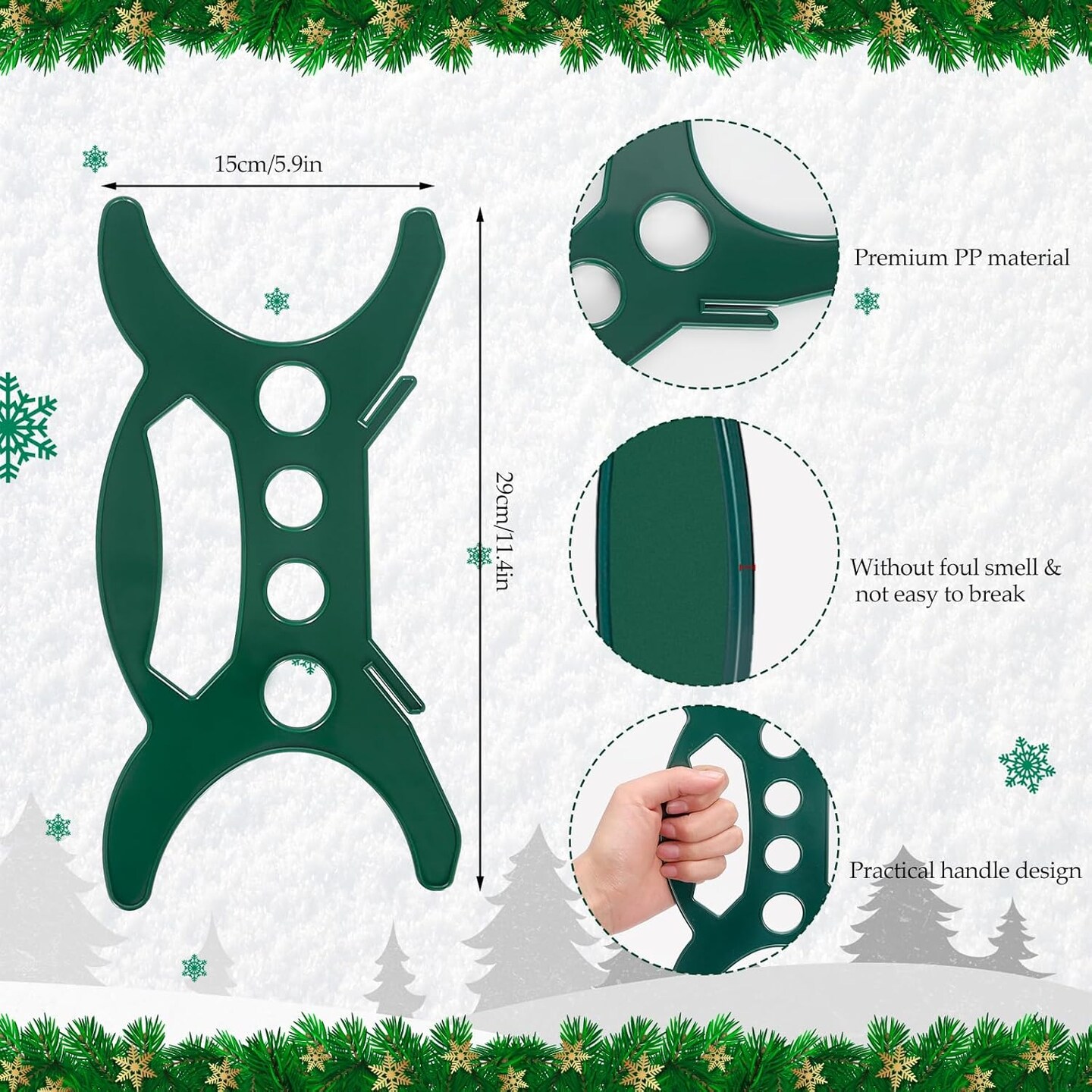 10 Pcs All Purpose Light Storage Holder, Christmas Light Wrap Storage Organizer, Holiday Light Storage Reels for Tree Lights,Extension Cord,Wire Hose Storage