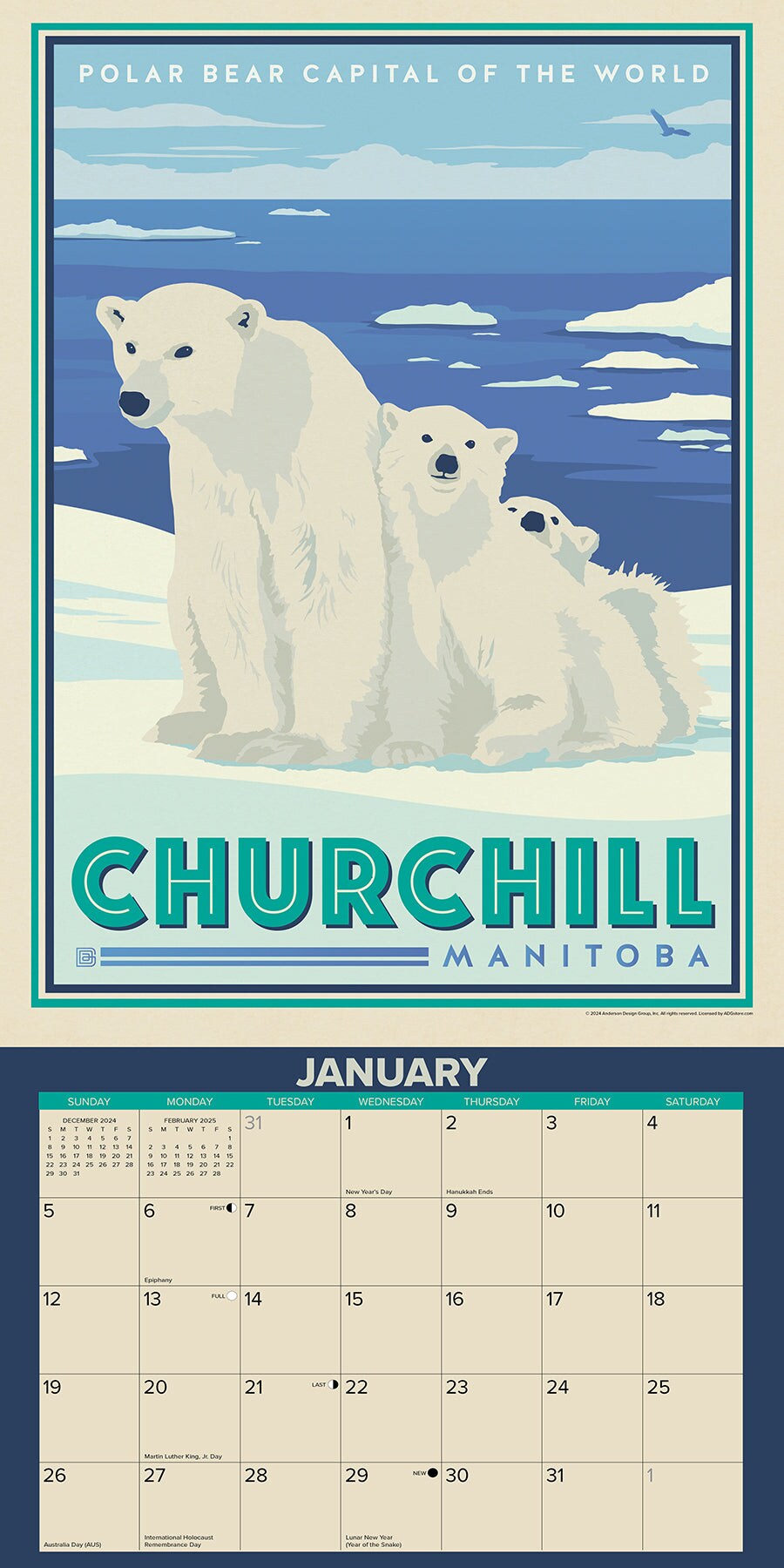 Explore Canada (ADG) 2025 Wall Calendar