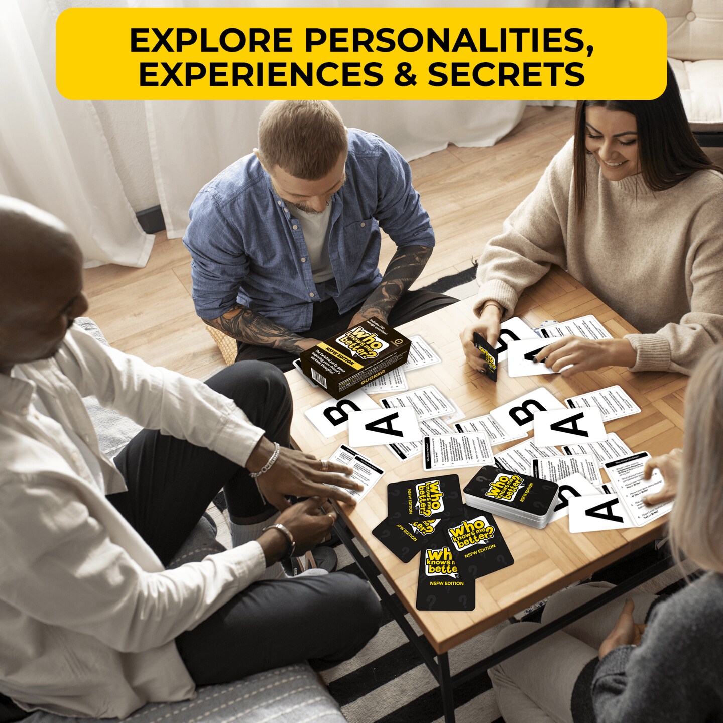 Who Knows Me Better? - Fun Card Board Game for Adults