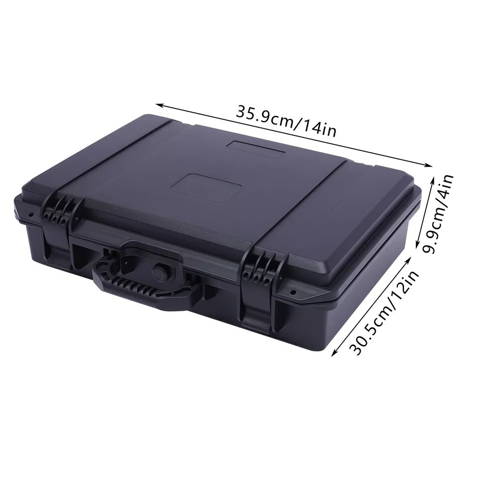 Plastic Suitcase Display Storage Case 15 Slots Watch Storage Box Case Waterproof