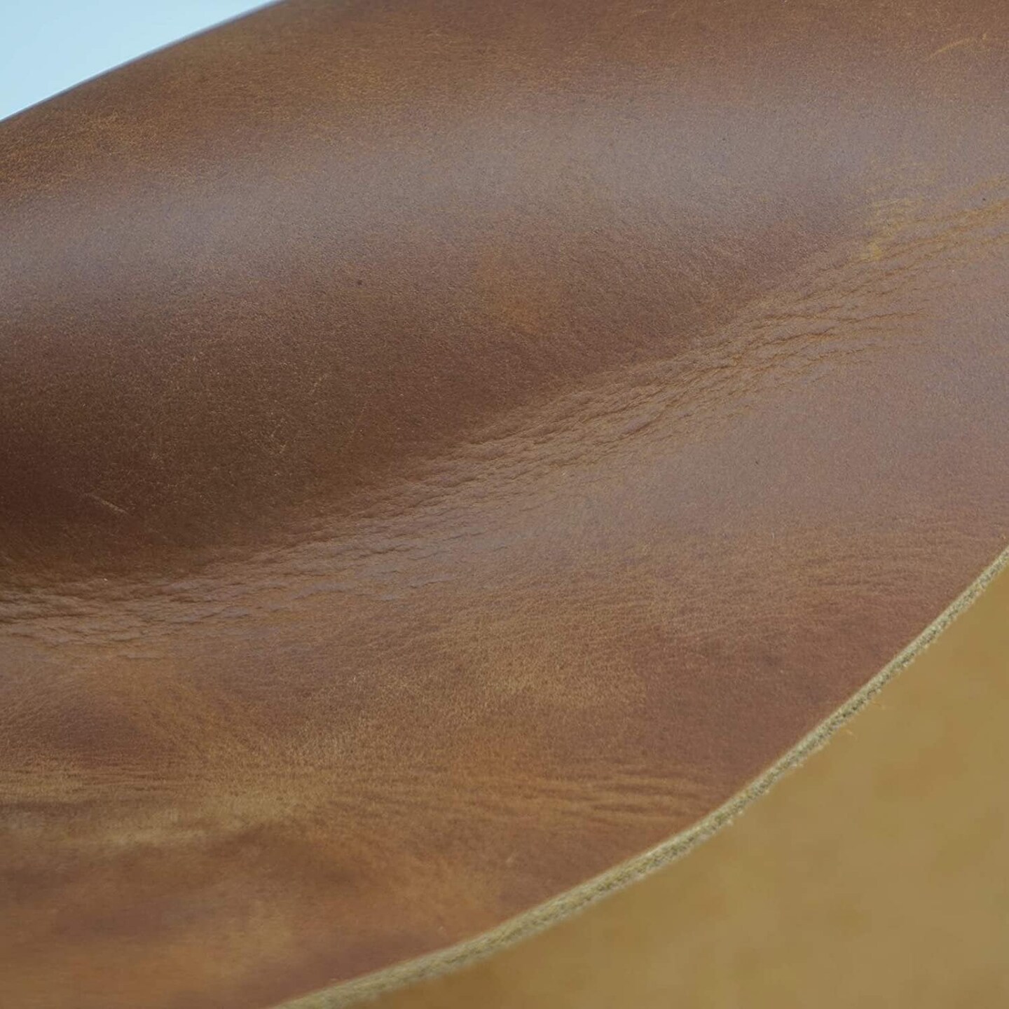 Brown Tooling Leather Square 5-6 oz. (2.0-2.4mm) Thickness Size 12&#x22;x48&#x22; Cowhide Leather for Crafts Tooling Sewing Hobby Workshop Crafting