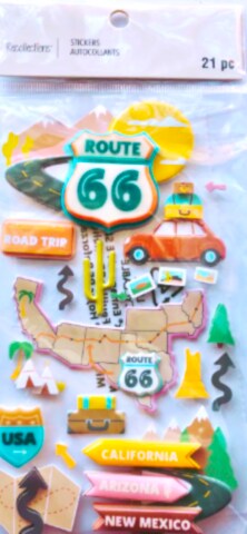 Recollections Route 66 Dimensional Stickers