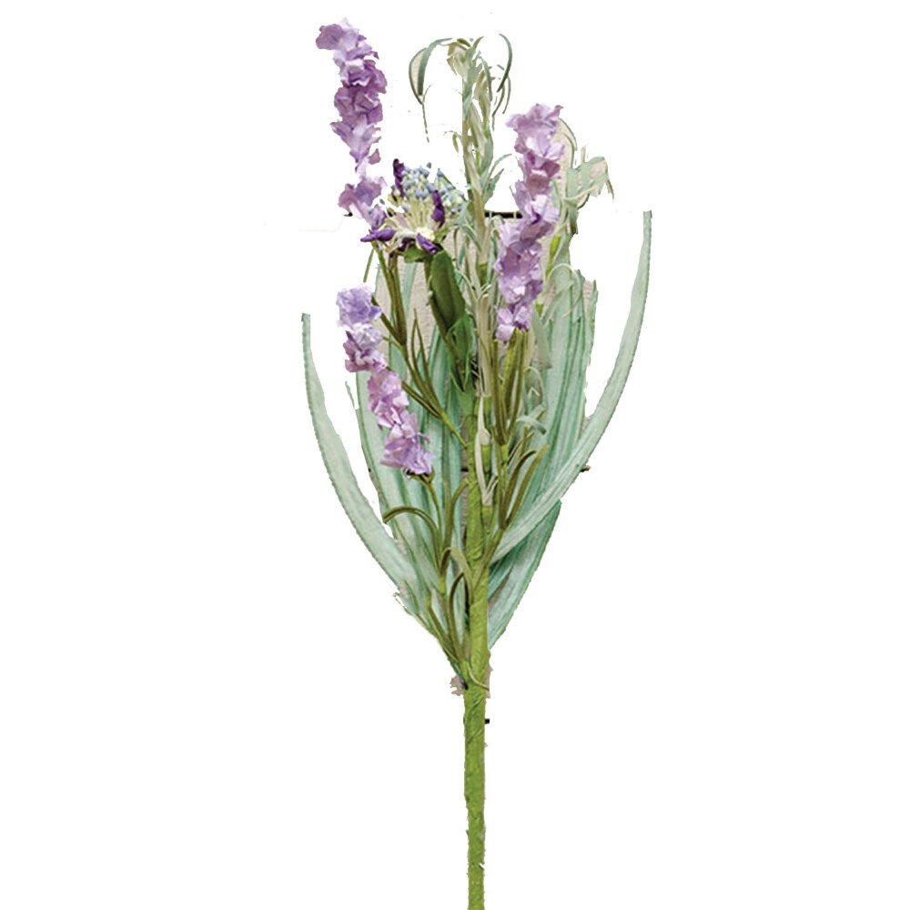 16&#x201D;Long Lakeside Lavender Pick with Foam Leaves and Greenery