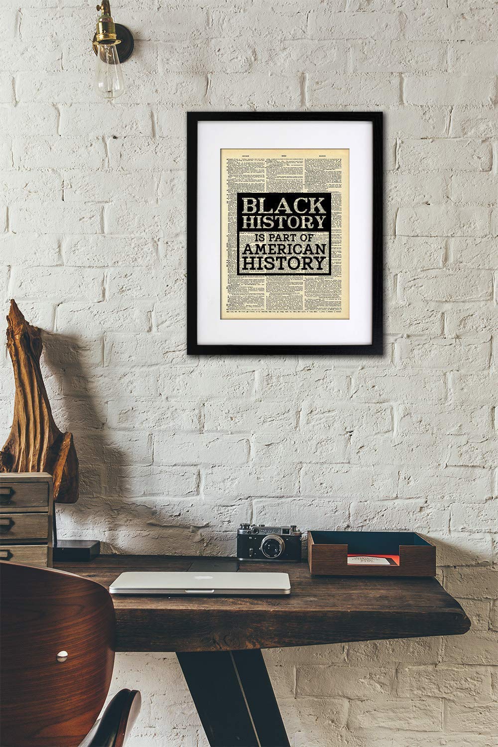 Black History Month - Black History Is Part Of History Dictionary Art Print - Vintage Dictionary Art Decor Home Vintage Art Abstract Prints Wall Art for Home Decor Wall Decorations - Print Only