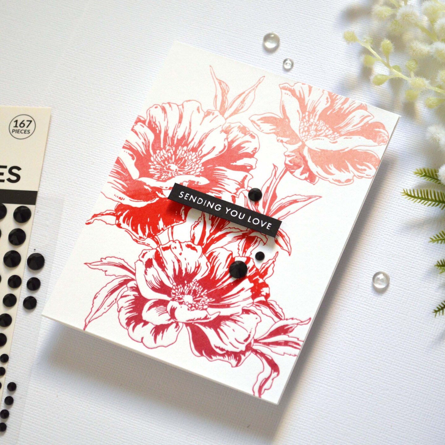 Inked Poppies Press Plate/Foil Plate