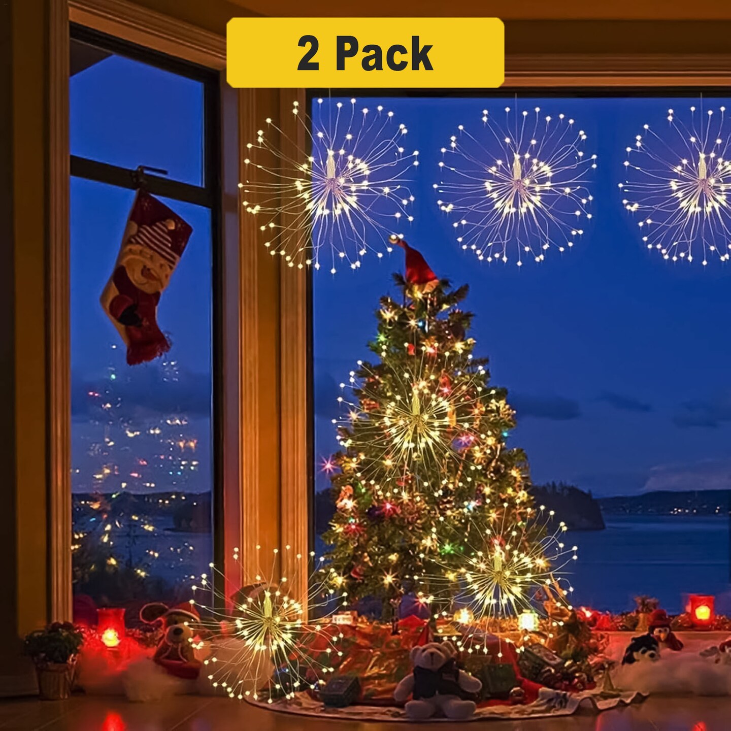 80 LED Dandelion Fairy Lights &#x2014; Battery Operated &#x26; Bendable