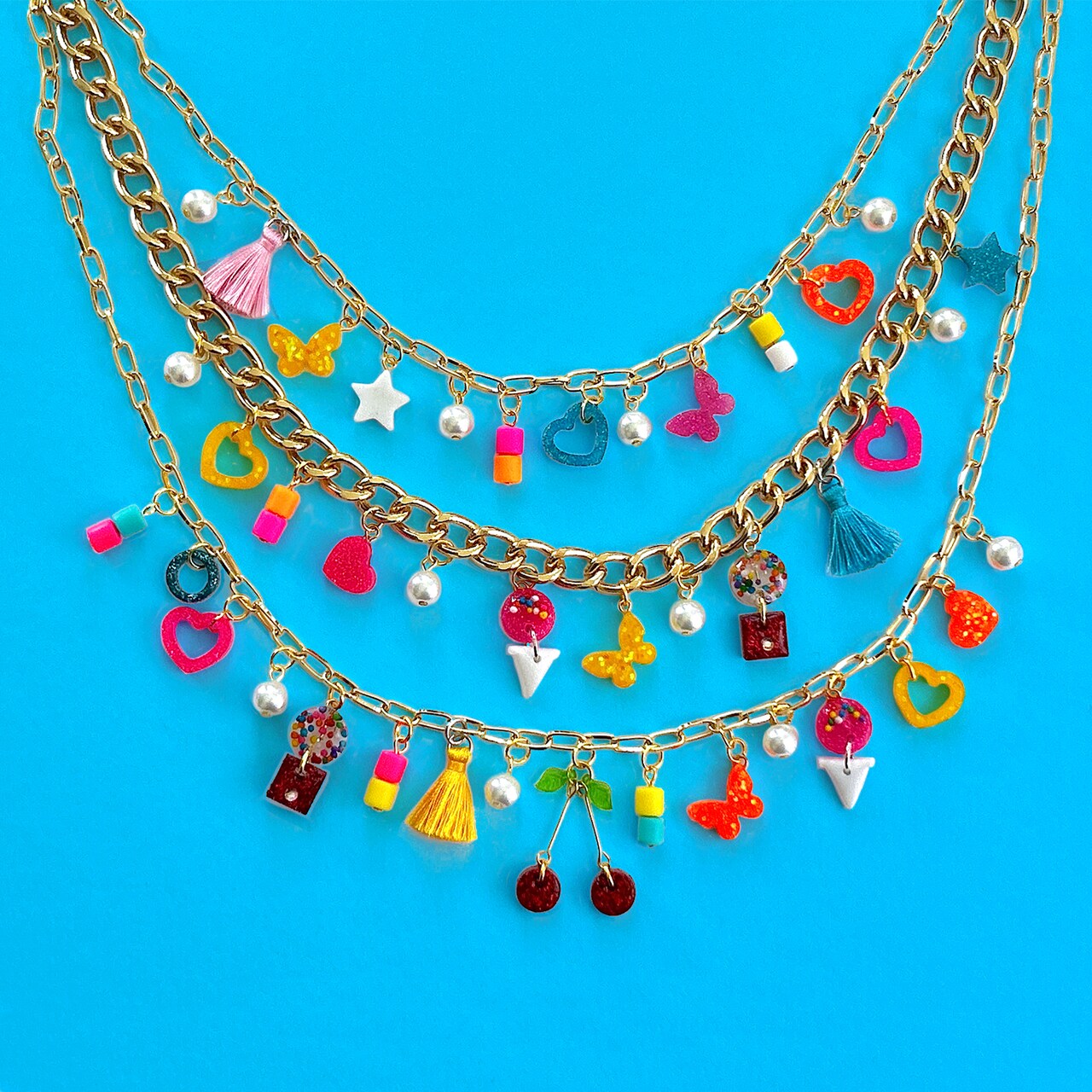 Charm Necklaces - Custom Charms with UV Resin