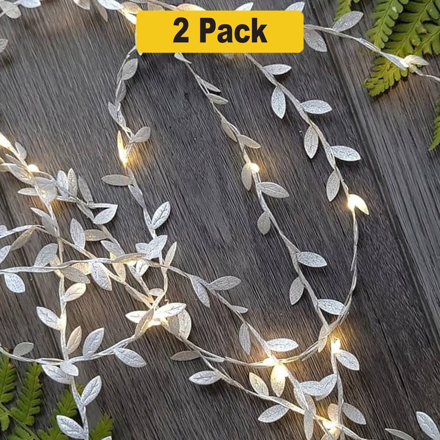 Leaf Vine Fairy Lights 20 LED Plant For Christmas