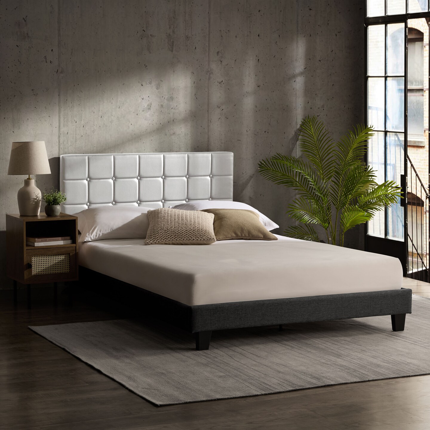 Nestl Button Tufted Upholstered Headboard