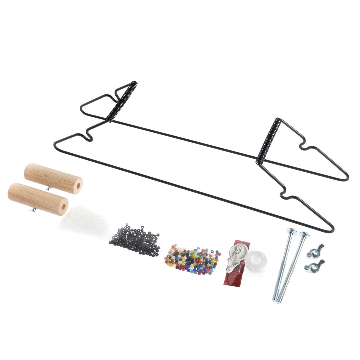 John Bead Metal Bead Loom Kit with Seed Beads &#x26; Tools