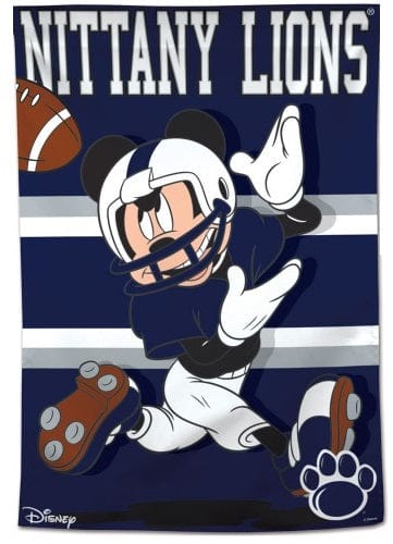 Penn State Nittany Lions Banner Mickey Mouse Football