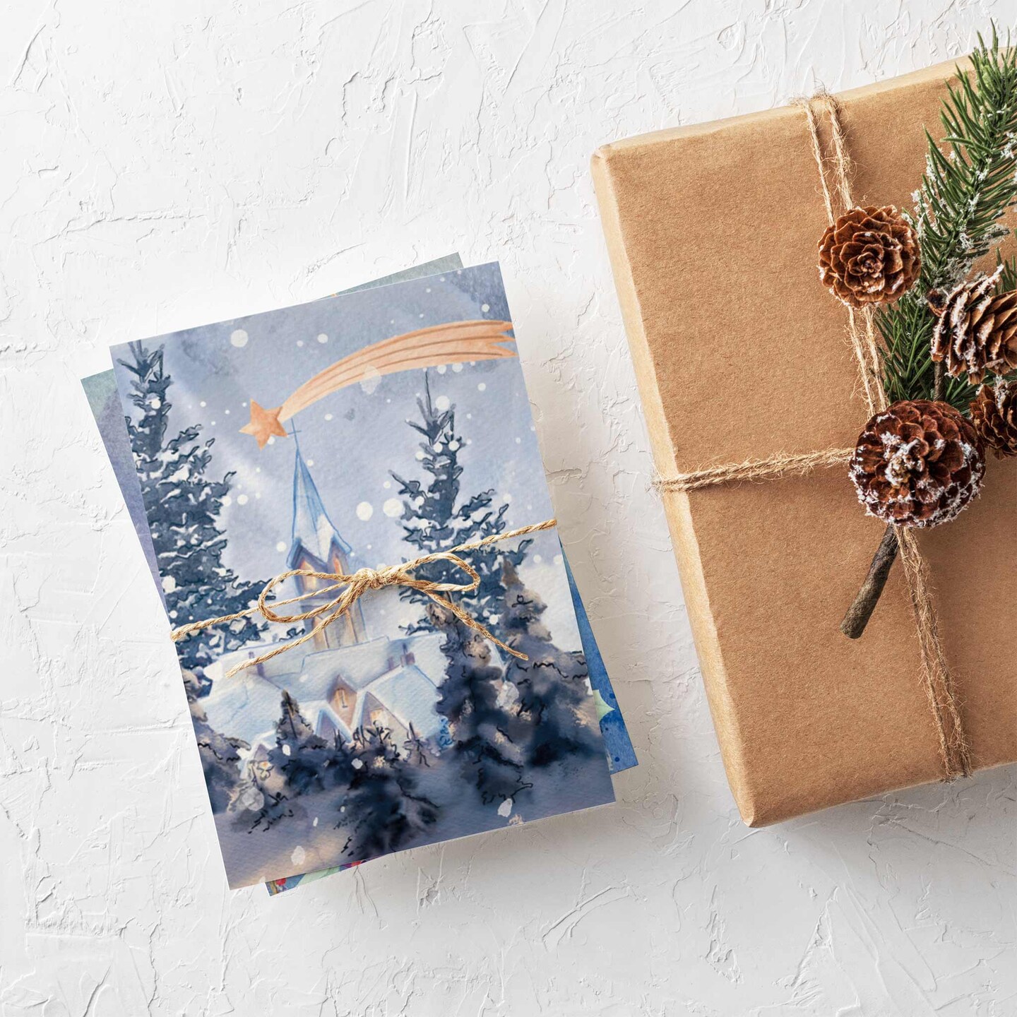 Religious Christmas Greeting Cards Boxed Set of 24 Nativity-Themed Holiday Notecards Featuring 12 Inspirational Designs, Perfect for Faithful Festive Wishes