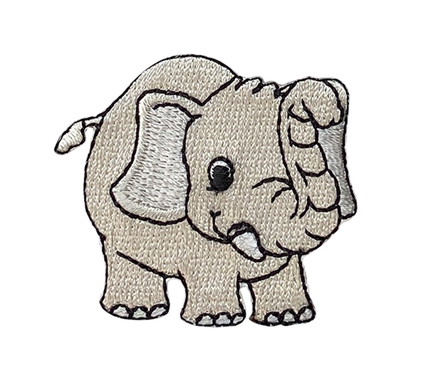 Elephant, Safari Animals, Embroidered, Iron on Patch