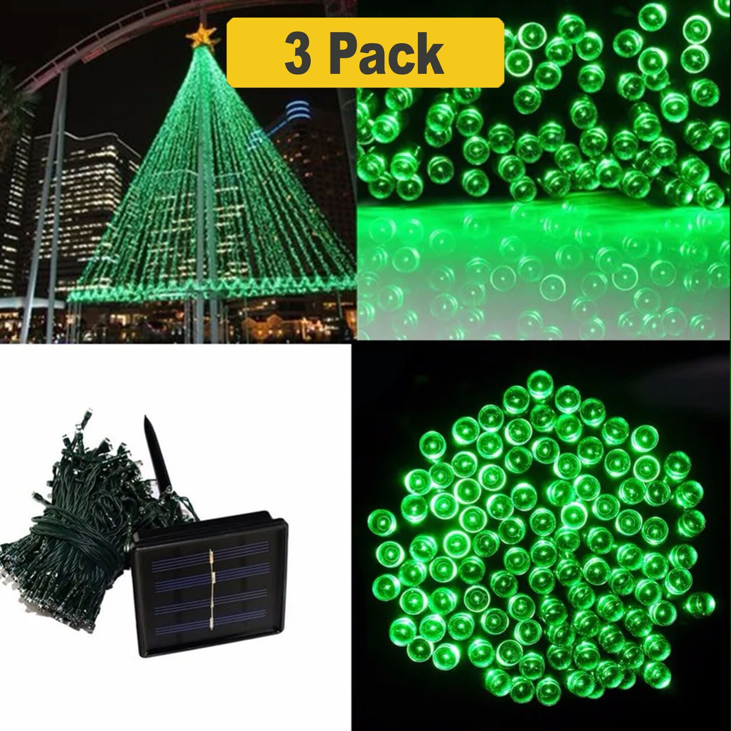 100 LED 32ft Solar Powered Outdoor String Light