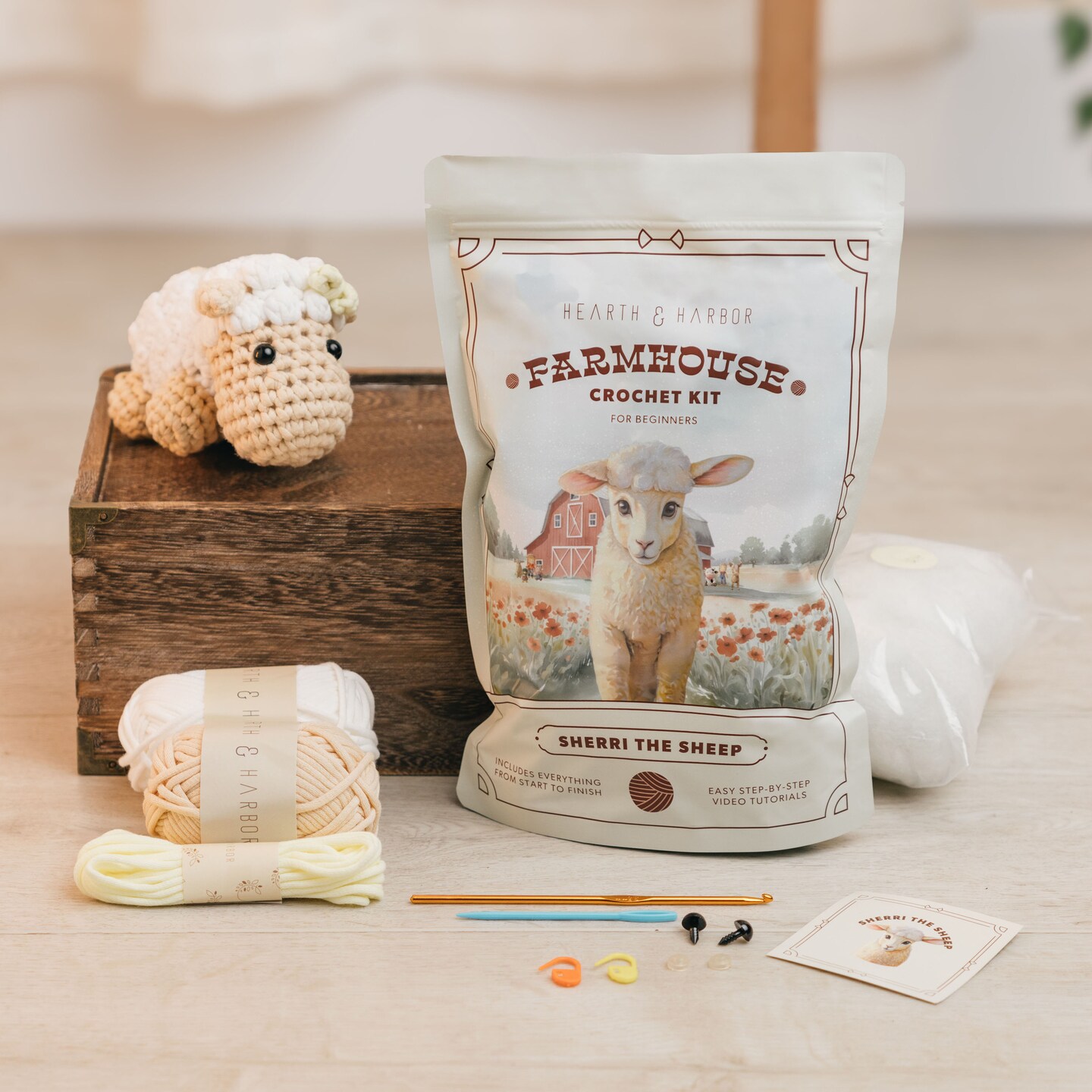 Hearth &#x26; Harbor Amigurumi Crochet Kit for Beginners