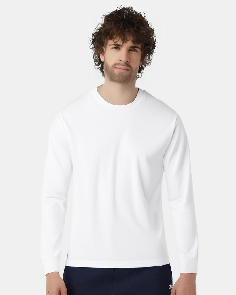 Gildan Men's Ultra Cotton Long Sleeve T-Shirt – Style G2400, Carolina Blue, Size Large - View #5