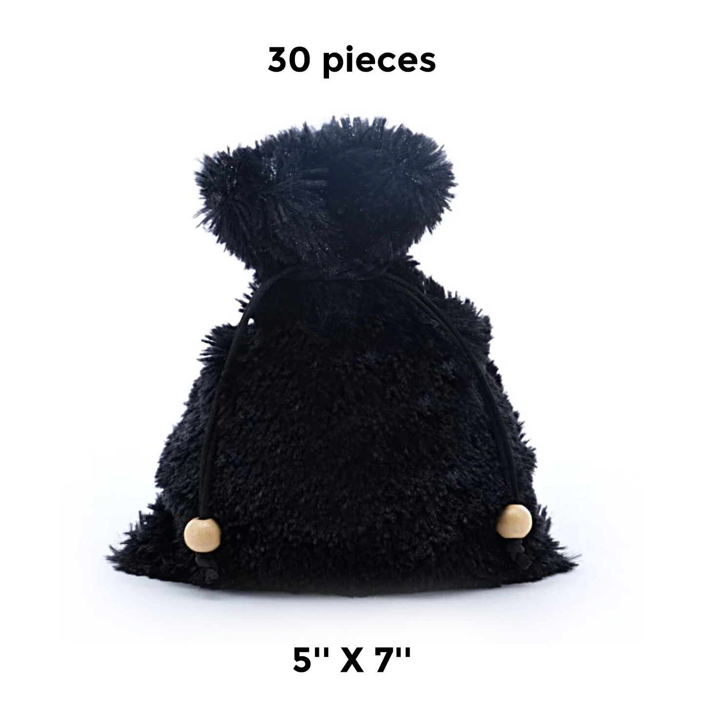 Plush Ultra Soft Fur Storage Bags 5&#x22; x 7&#x22;