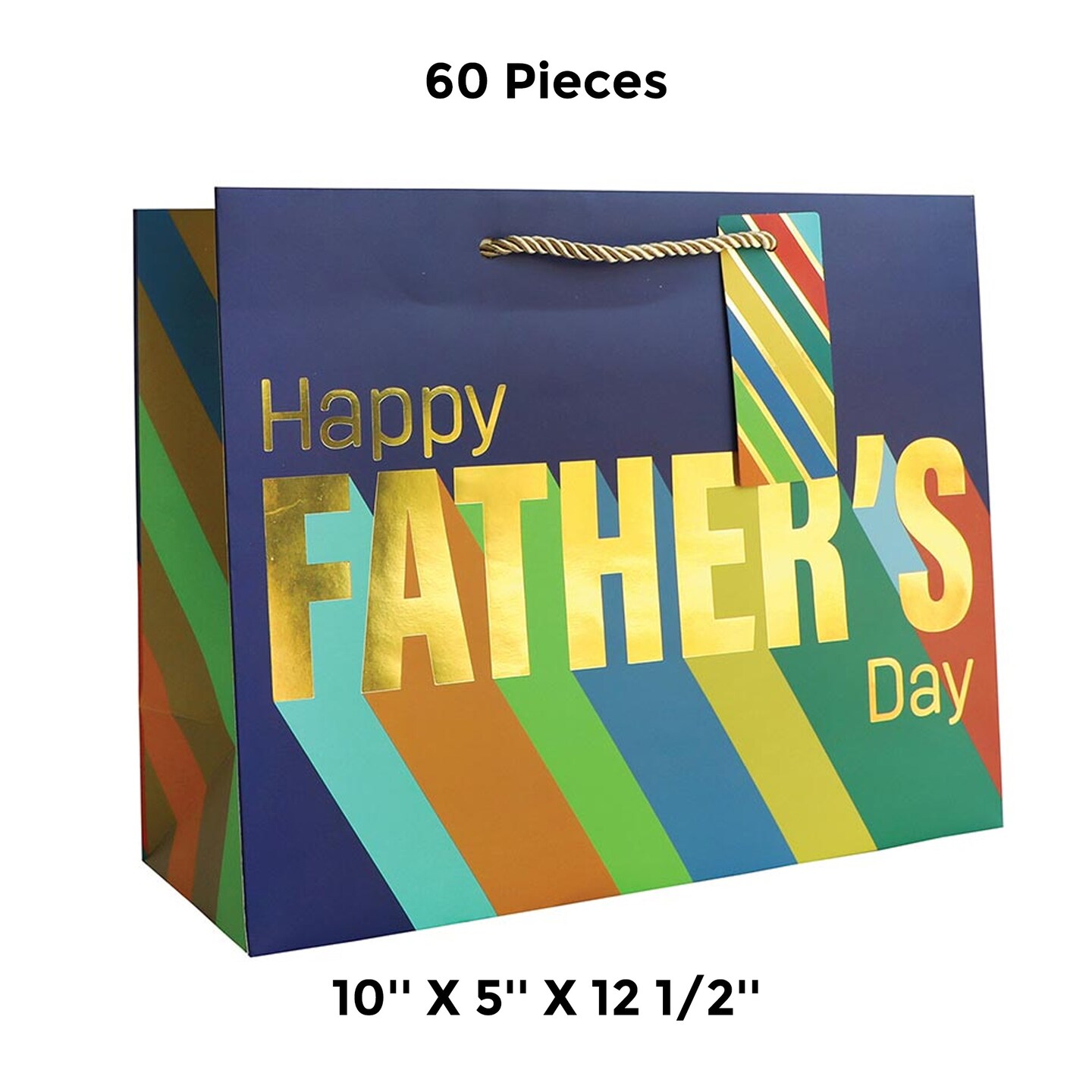 Patterned Gift Bags 10&#x22; X 5&#x22; X 12 1/2&#x22; Versatile Retail Packaging