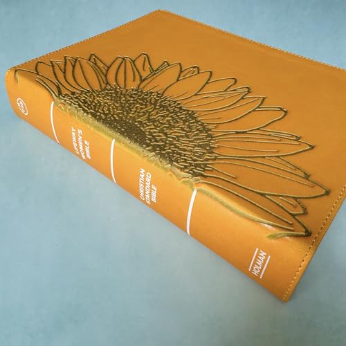 PERSONALIZED CSB Women's Bible - Marigold Yellow - Giant Sunflower