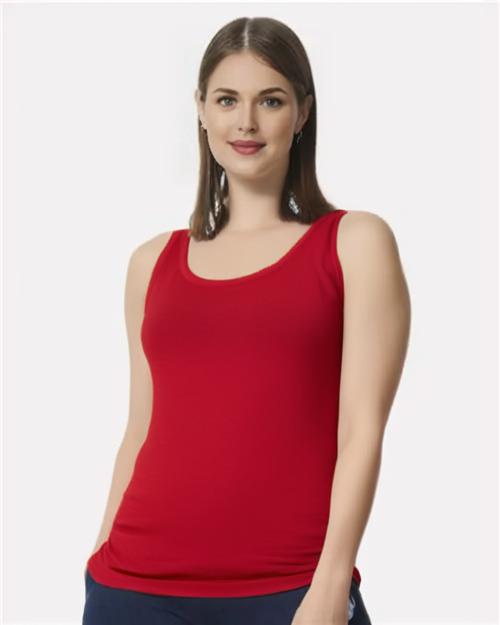 Gildan Softstyle Women’s Sleeveless Tank Top – Lightweight Cotton Blend Top for Summer Wear