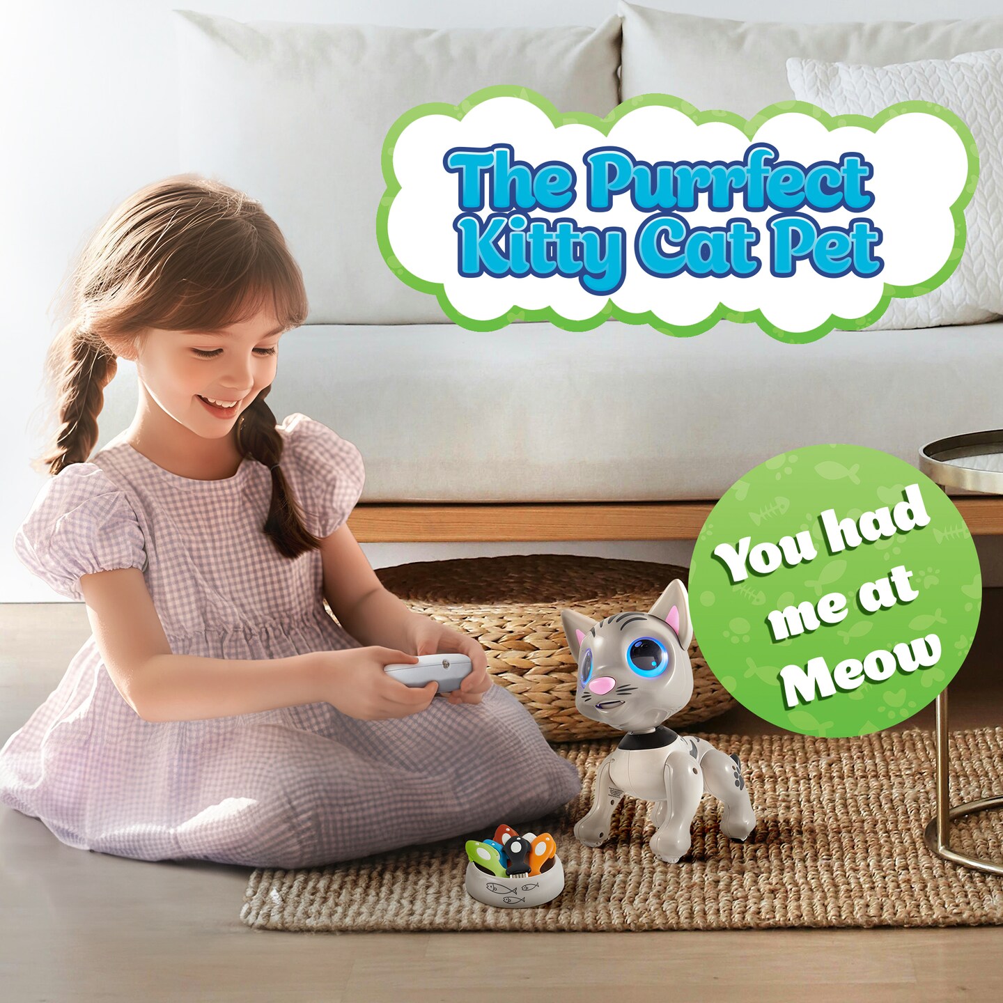 Power Your Fun Robo Pets Robot Cat - Gray
