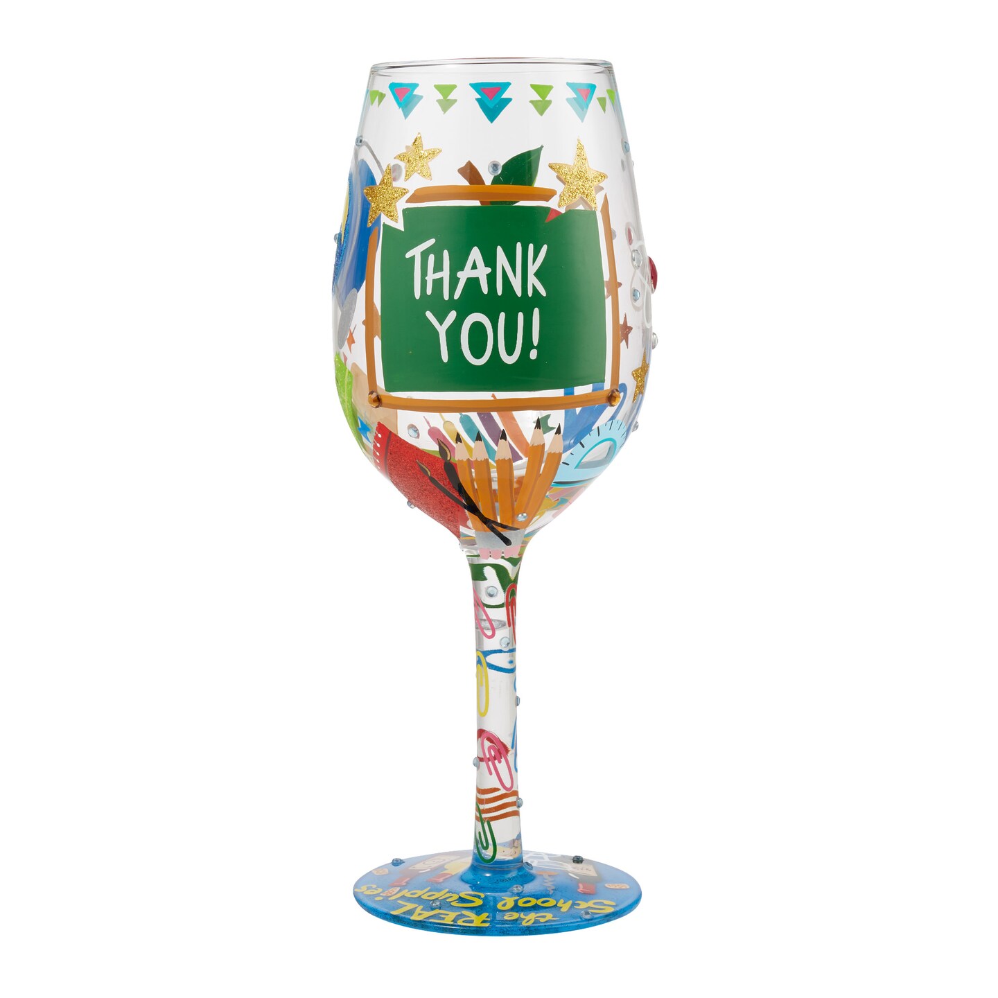 Enesco Lolita Super Teacher Wine Glass