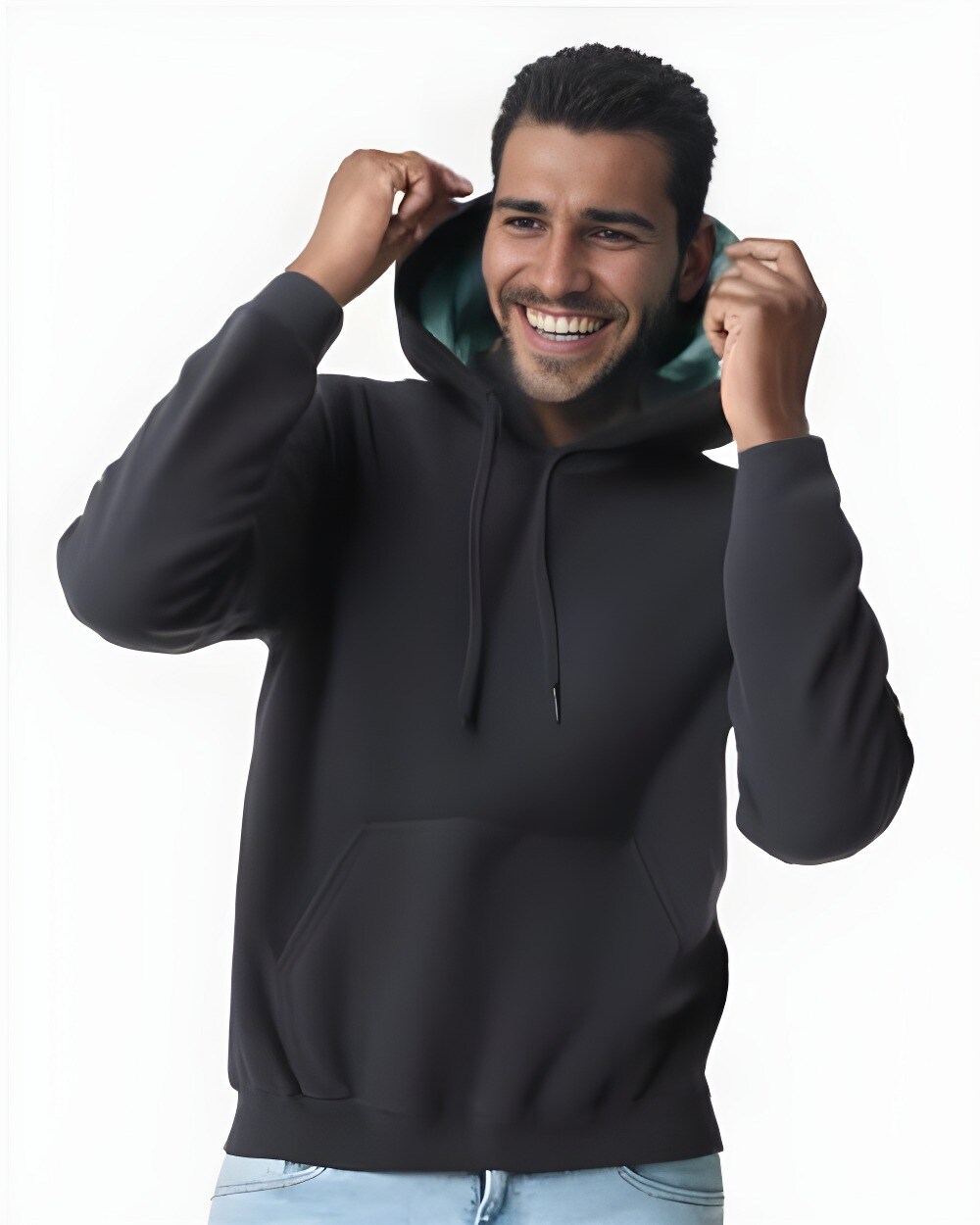 Gildan&#xAE; Softstyle Midweight Hooded Long Sleeve Crewneck Sweatshirt