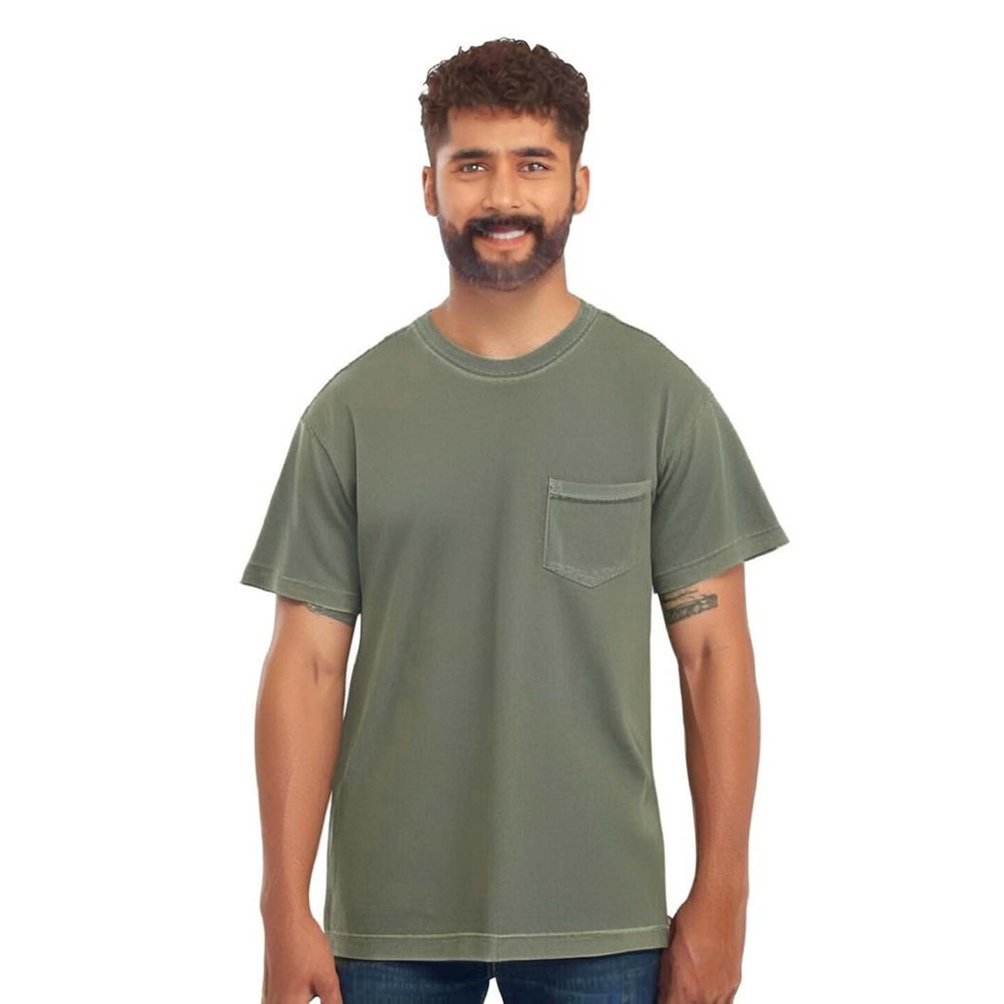 Comfort Colors® Garment-Dyed Heavyweight Crewneck Short Sleeve Pocket T-Shirt