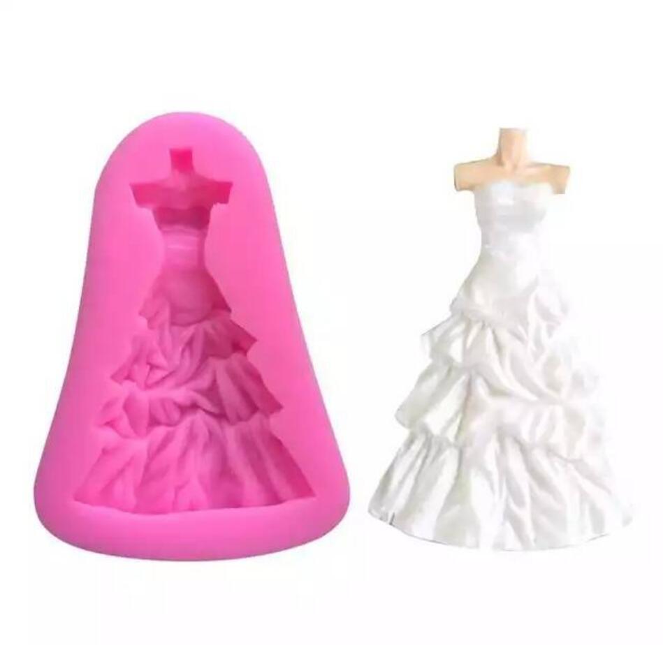 Mannequin  dress flower silicone mold