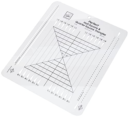 June Tailor Half-Square &#x26; Quarter-Square Triangles Ruler