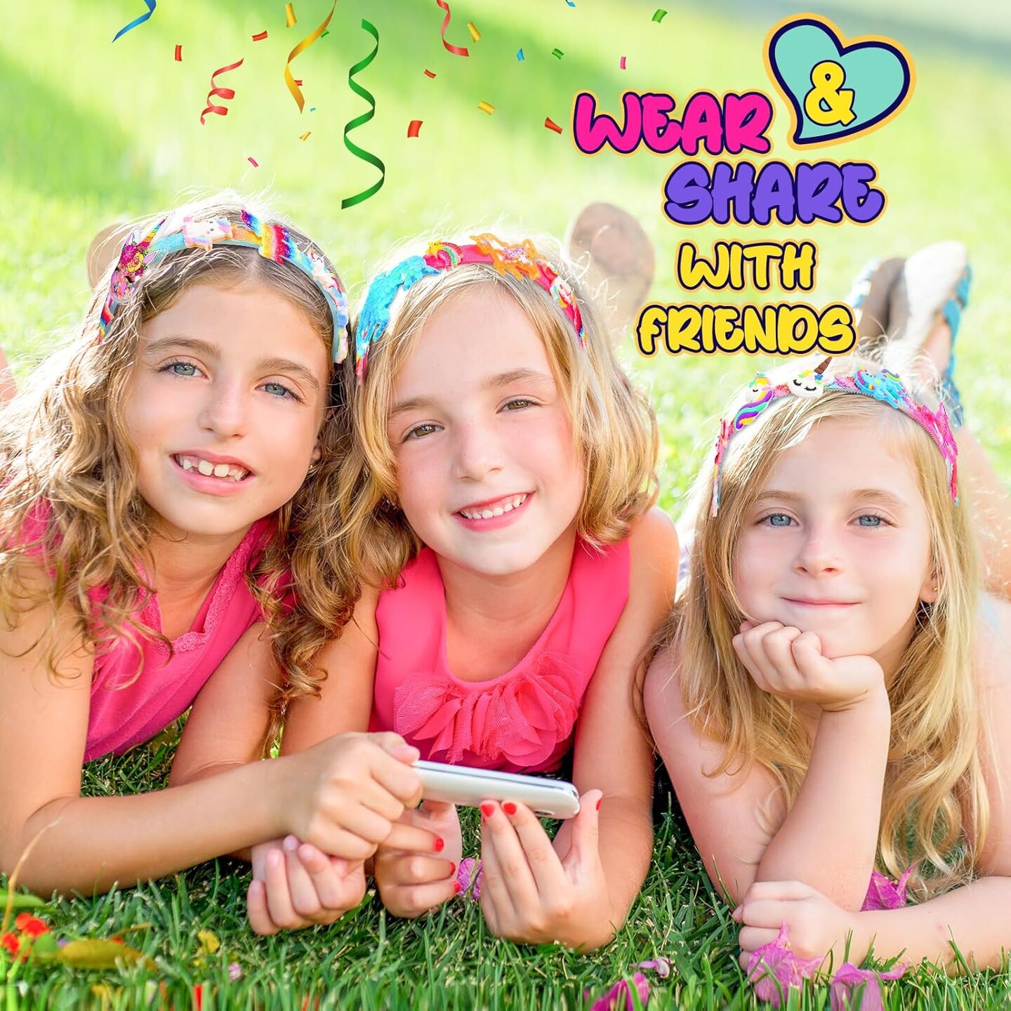 Hair Accessories for Girls: Headband Making Kit Girls Toys Age 6-8 Arts And Crafts For Girls Ages 4-8 8-12, DIY Hair Accessories Set Toys for 4 5 6 7 8 9 10 11 Year Old Girls Birthday Xmas Gift