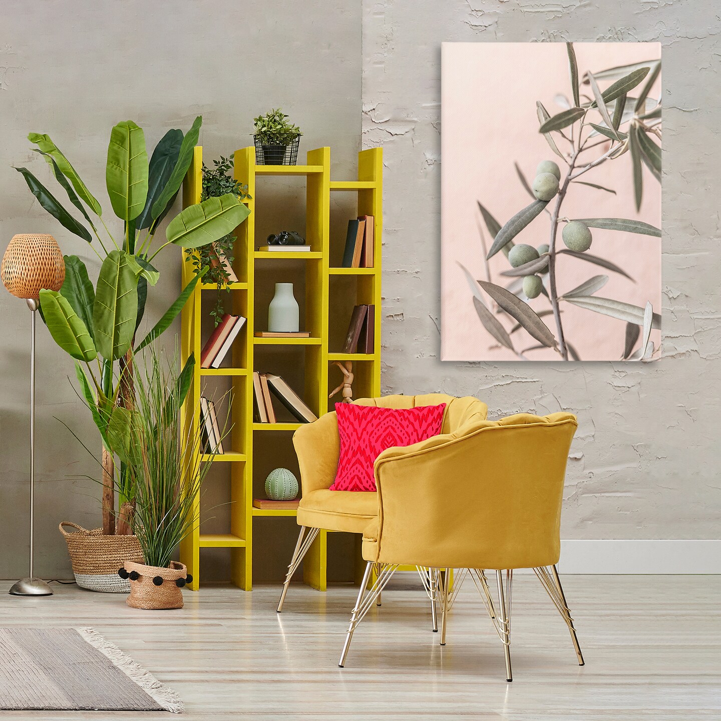 Stupell Industries Spanish Olive Branch Canvas Wall Art Design by Sisi and Seb