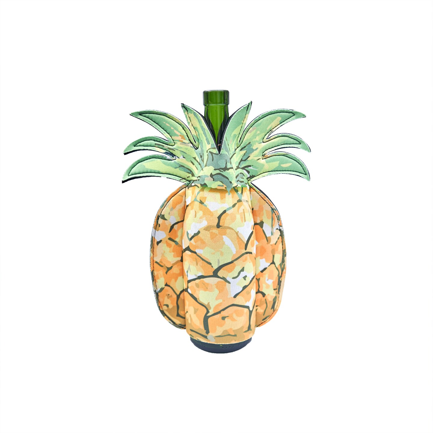Wine Bottle Neoprene Sleeve - Pineapple