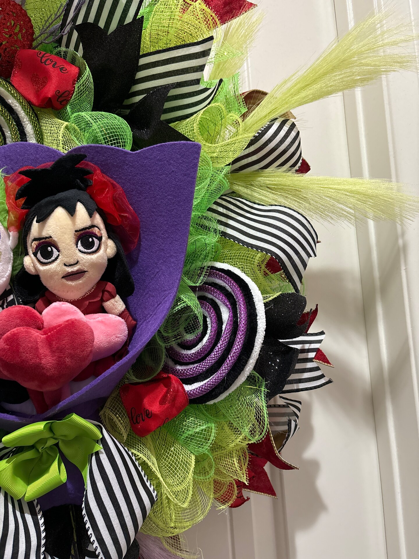 Valentines Day Wreath Beetlejuice and Bride | MakerPlace by Michaels
