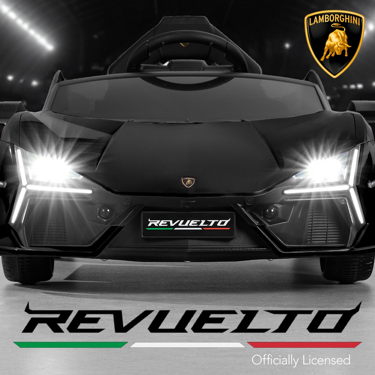 Best Choice Products Kids 12V Ride-On Car Officially Licensed Lamborghini Revuelto w/ Remote, LED Lights