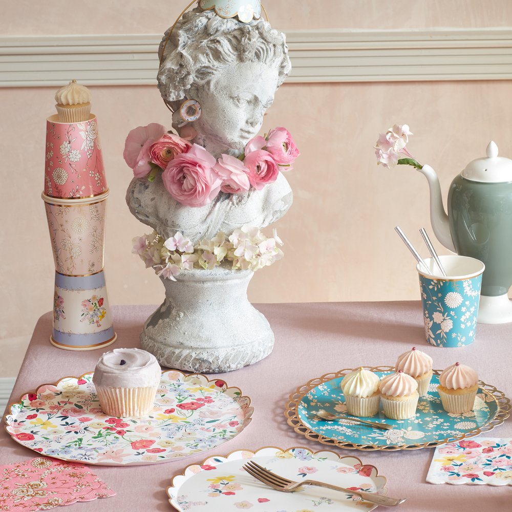 ENGLISH GARDEN FLORAL PLATES
