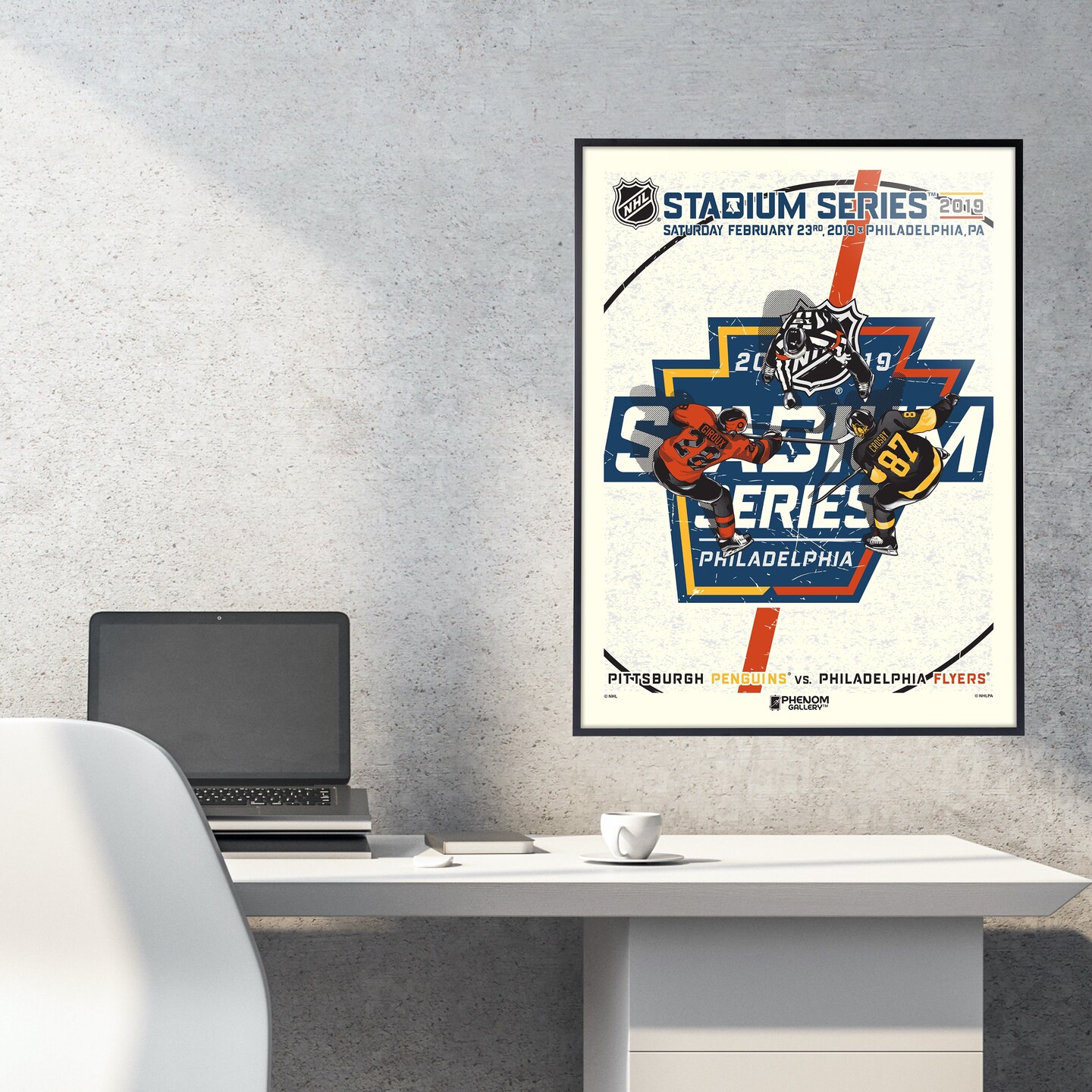 Phenom Gallery NHL Stadium Series 2019 - Penguins vs Flyers Limited Edition Deluxe Framed Serigraph