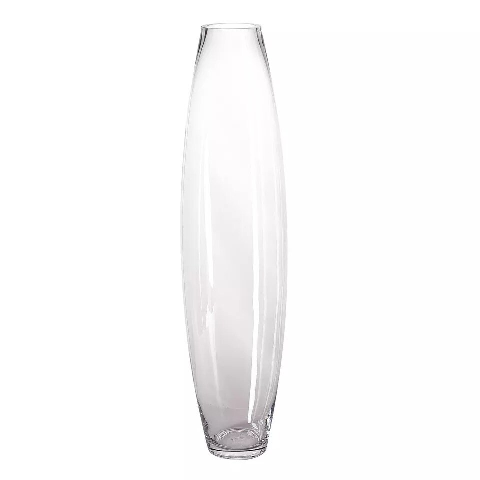 31-Inch tall Clear Cylindrical Glass Vase Party Home Events Wedding Supplies
