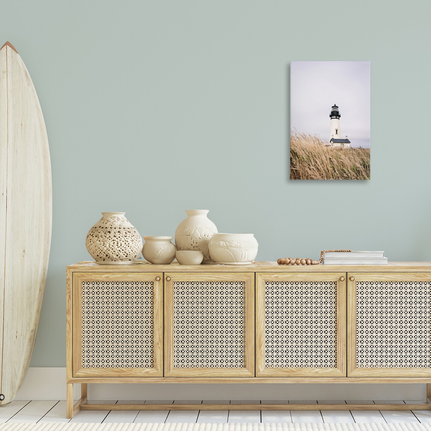 Stupell Industries Peaceful Lighthouse Scenery Canvas Wall Art Design by Sisi and Seb