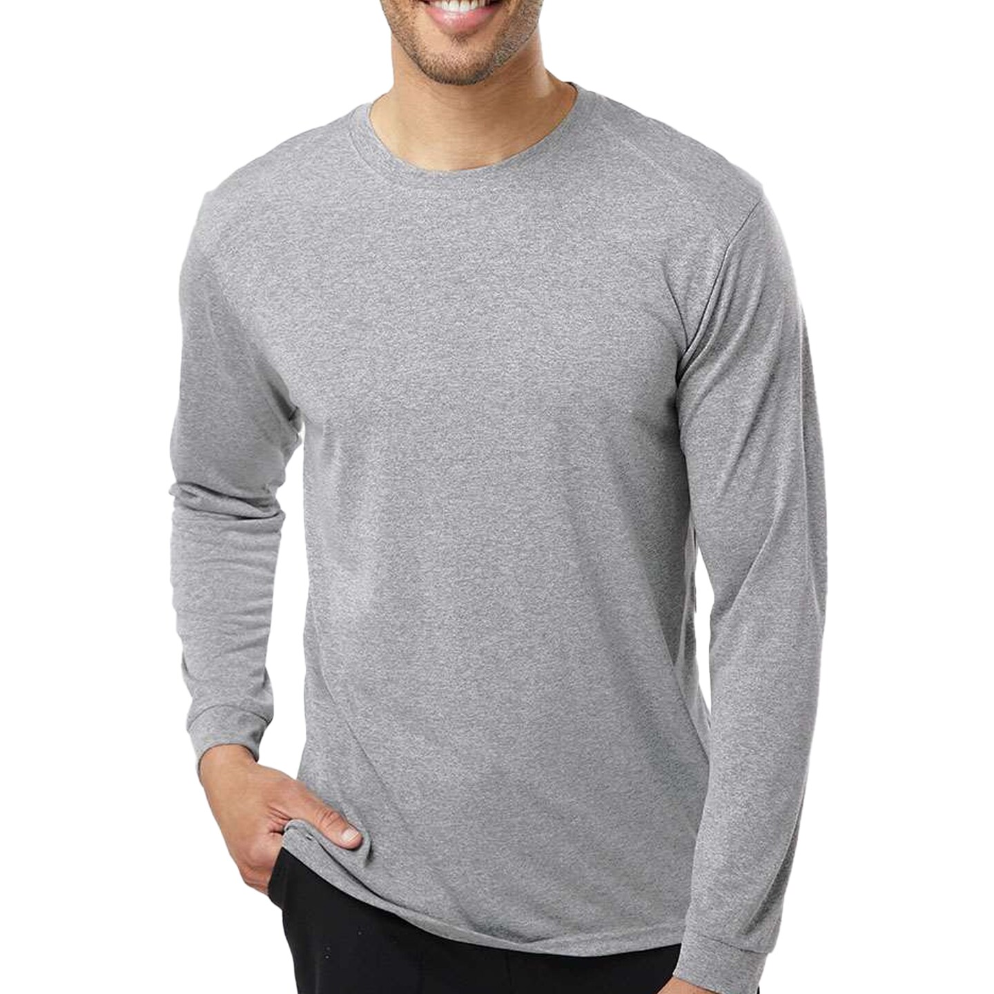 Paragon Long Islander Performance Long Sleeve T-Shirt, Ultra Polyester Dry Fit Multicolor Men&#x2019;s Tee