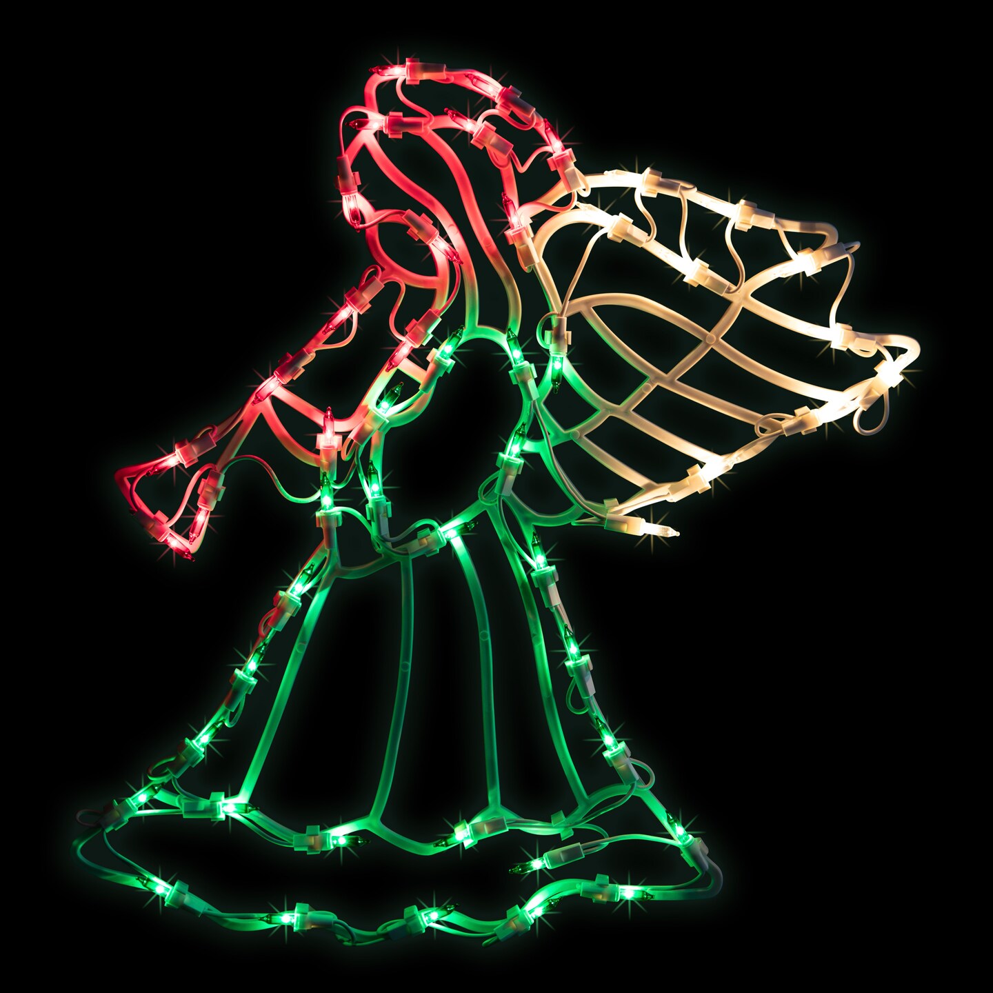 Northlight Lighted Trumpeting Angel Window Silhouette Christmas Decoration - 18&#x22;