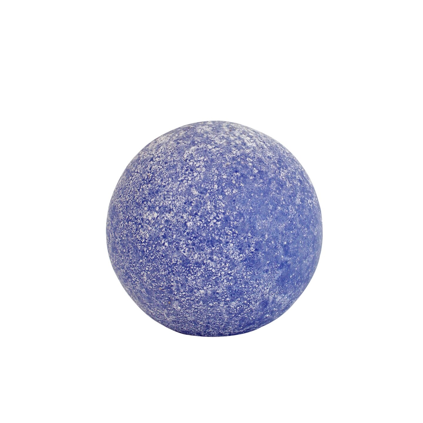 Glass Frosted Ball Dk Blue