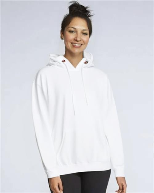 Gildan® Softstyle Midweight Hooded Long Sleeve Crewneck Sweatshirt