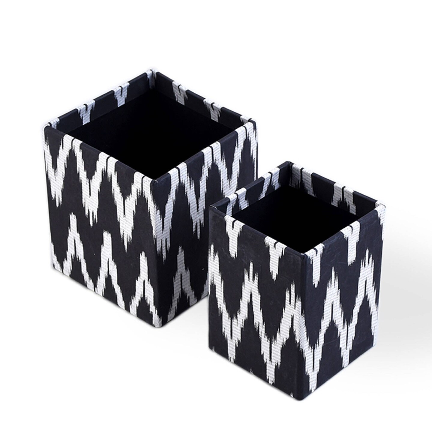 Handmade Square Pen Holder/Pen Stand -Set of 2