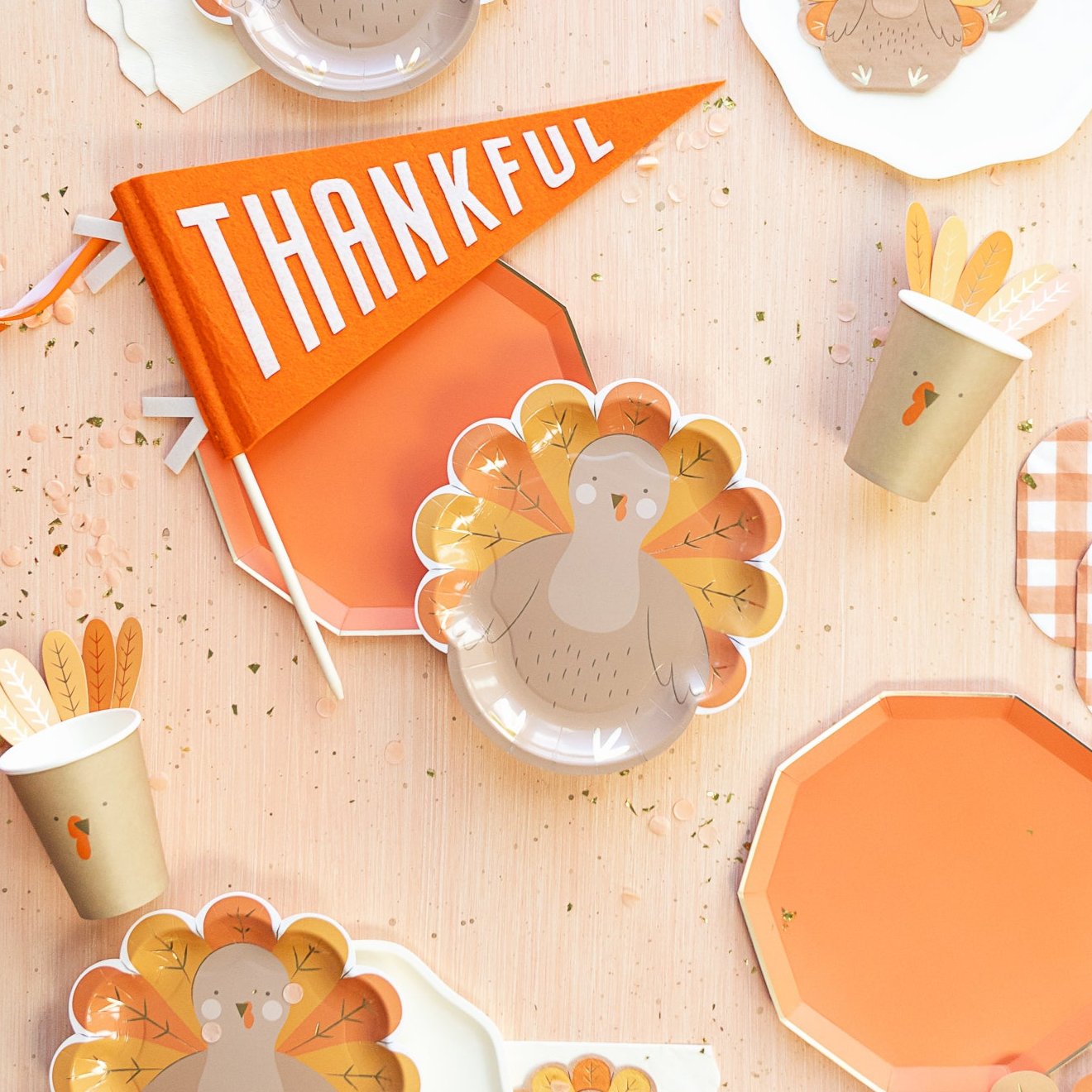 THANKSGIVING TURKEY PAPER CUPS