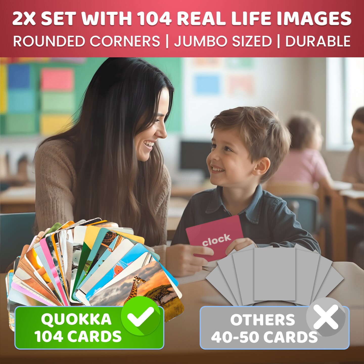 104 Animals Flash Cards Set for Speech Therapy