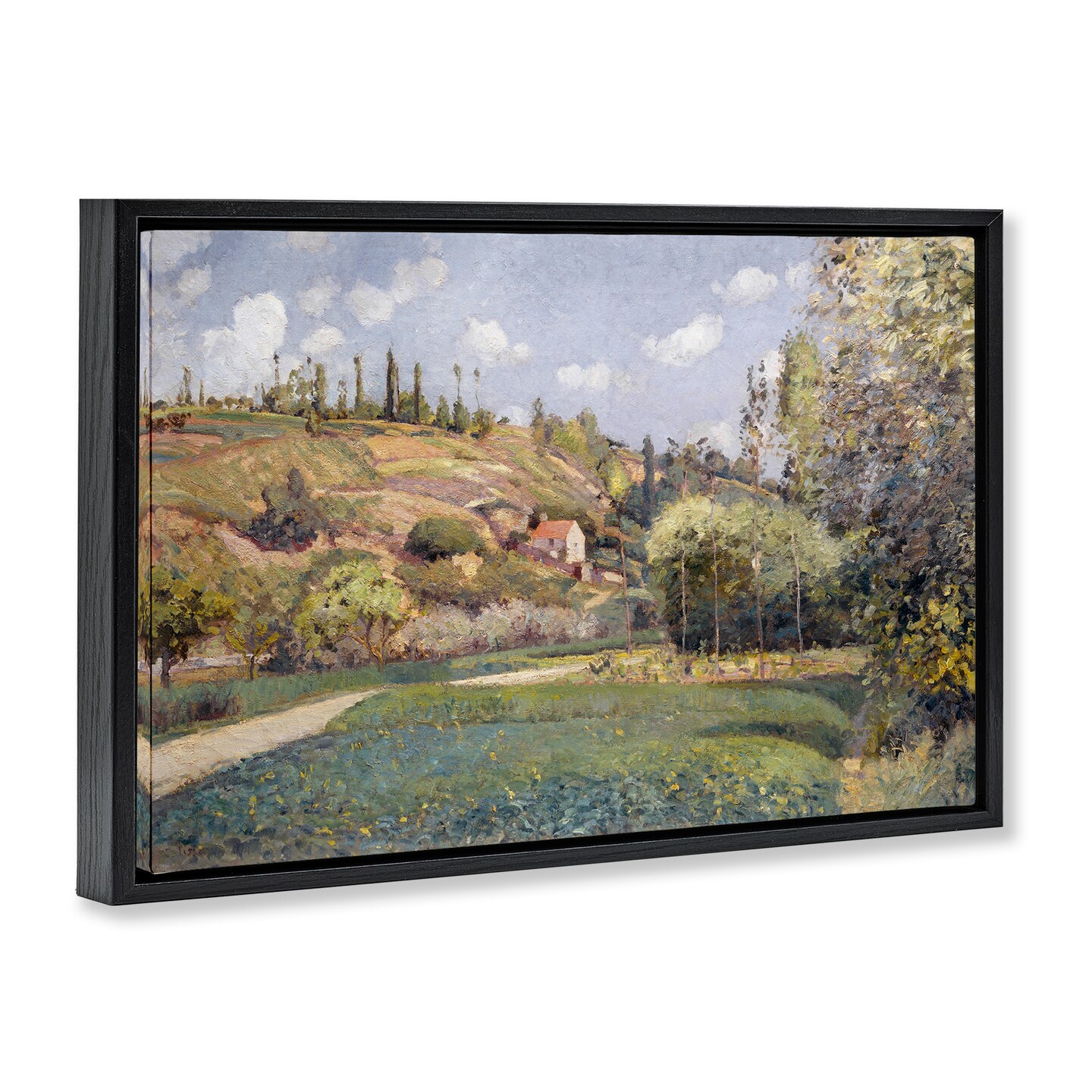 Stupell Industries Rolling Green Hillside Framed Floater Canvas Wall Art Design by CAD Designs